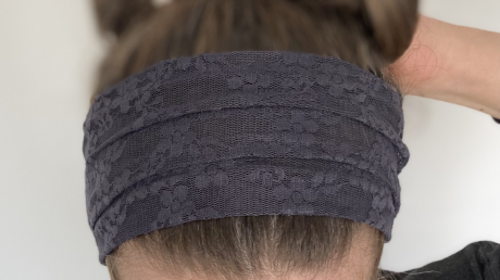 Fancy lace Headband- Black