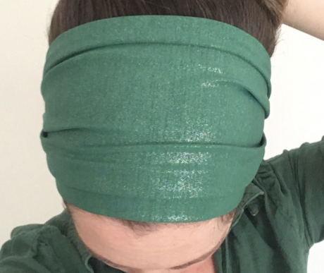 Green shiny headband