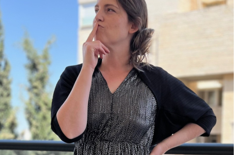 עליונית ערב אלגנטית - בצבע שחור