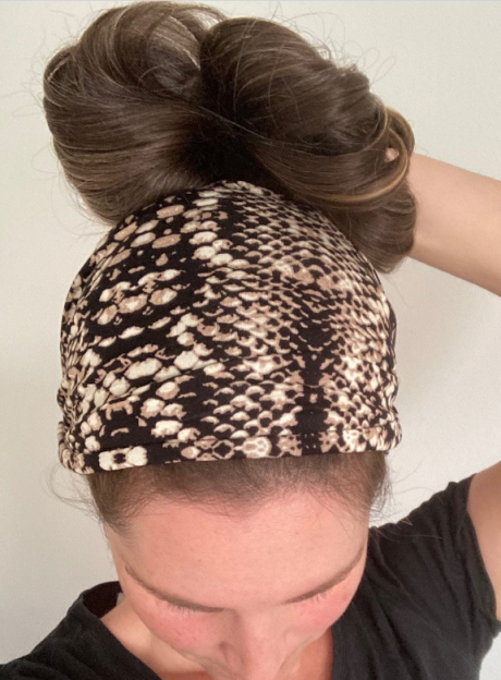 Stretchy wide headband- snake (Wide)