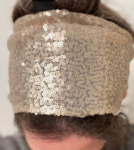 Elegant Sequence Headband- Champaign(Thin)