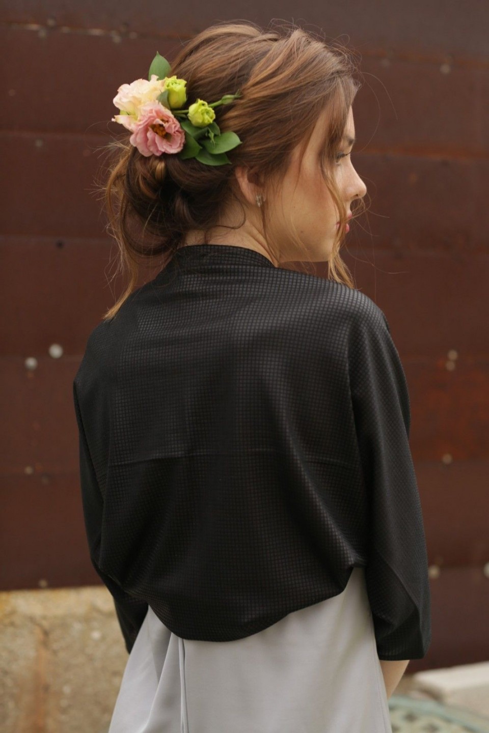 Black evening bolero