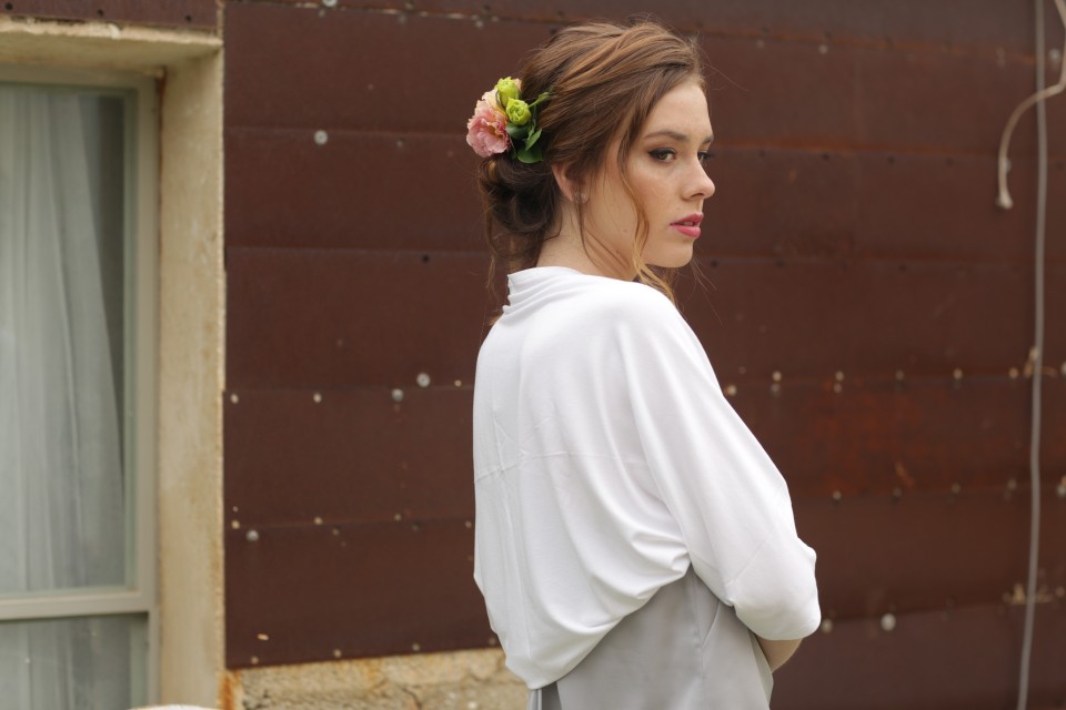 White bolero jacket