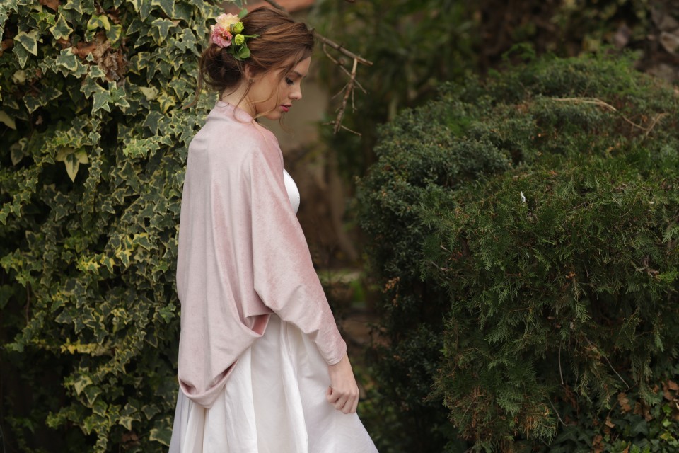 Blush velvet jacket