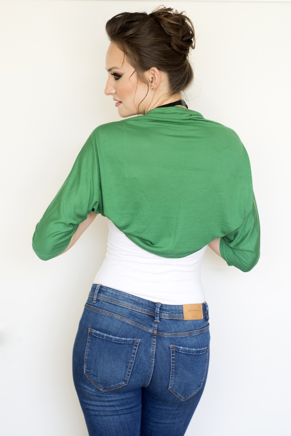 Green bolero jacket