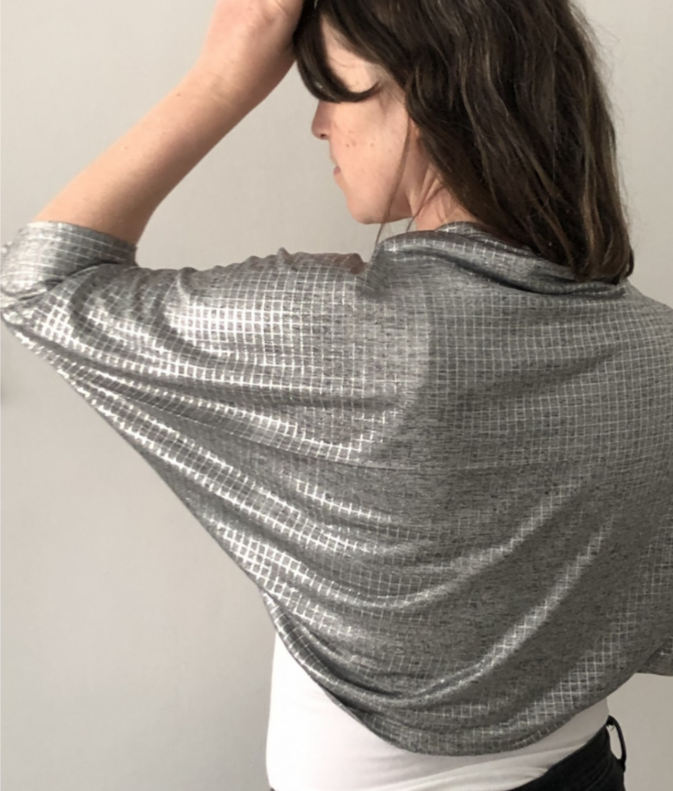 Silver bolero shrug